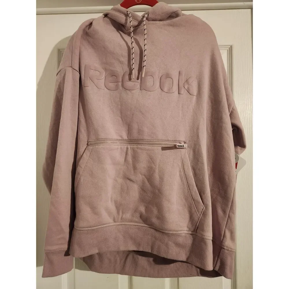 Reebok Women's Hoodie Lavendar XXL Front Zipper Pocket - Picture 1 of 3